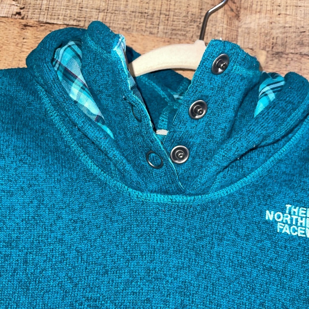The North Face rare plaid accent hoodie - Picture 3 of 7